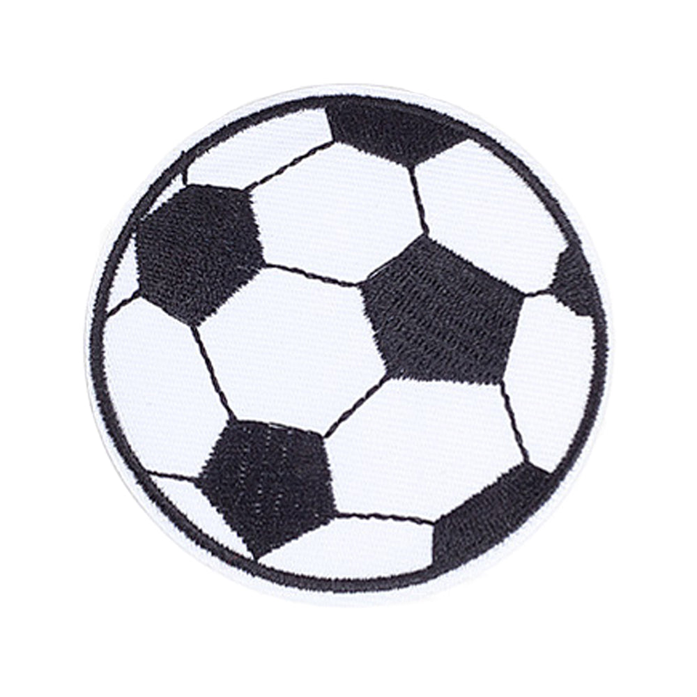 Fußball Aufnäher bestickt rund Ø 71mm