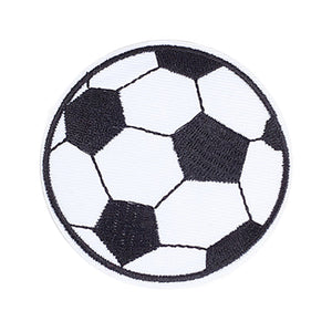 Fußball Aufnäher bestickt rund Ø 71mm