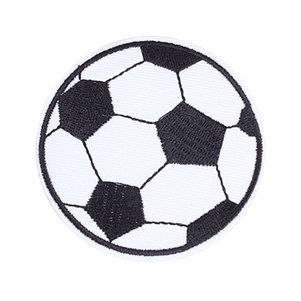Fußball Aufnäher bestickt rund Ø 71mm