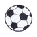 Fußball Aufnäher bestickt rund Ø 45mm