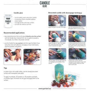 Pentart Candle Glue Kleber für Kerzendekoration 100ml