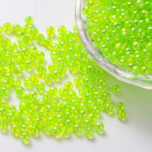 Acrylperlen transparent irisierend 8mm 140 Stk./Pkg.