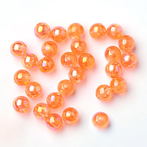 Acrylperlen transparent irisierend 8mm 140 Stk./Pkg.