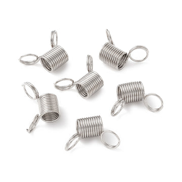 Mini-Federklemmen aus Edelstahl – Perlenstopper &amp; Verschlusshelfer für Schmuckherstellung rostfrei 1,9–2,8 cm Ø 0,8 cm 3 Stück