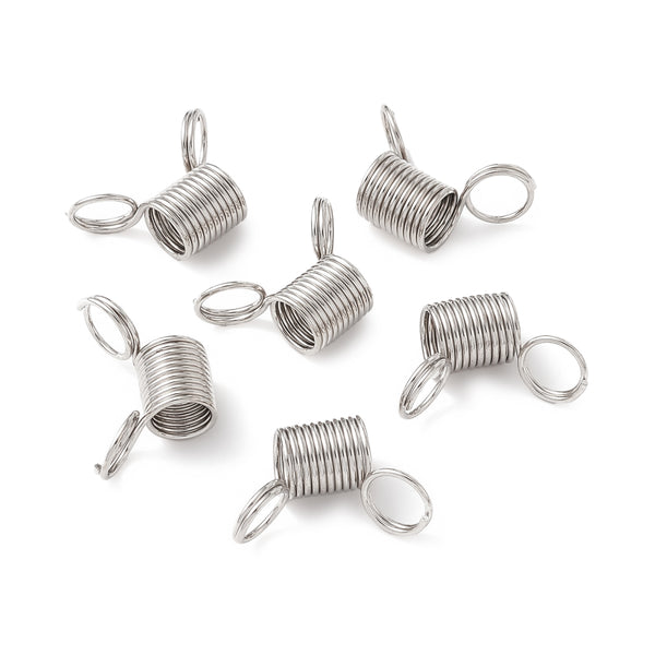 Mini-Federklemmen aus Edelstahl – Perlenstopper & Verschlusshelfer für Schmuckherstellung rostfrei 1,9–2,8 cm Ø 0,8 cm 3 Stück