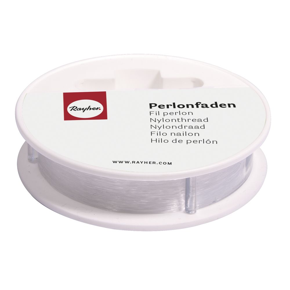 Perlonfaden transparent ø 0,7mm Rolle 25m
