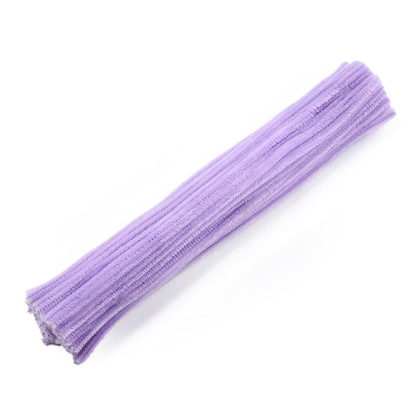 Pfeifenputzer flieder Chenille 6mm 30cm lang 20 Stück