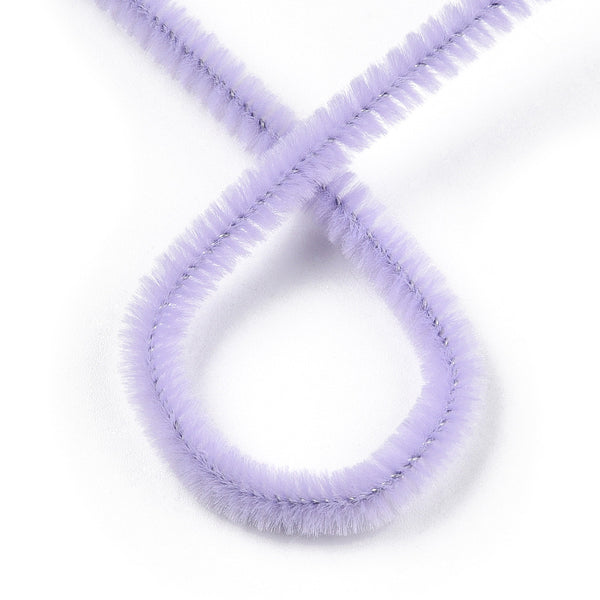 Pfeifenputzer flieder Chenille 6mm 30cm lang 20 Stück