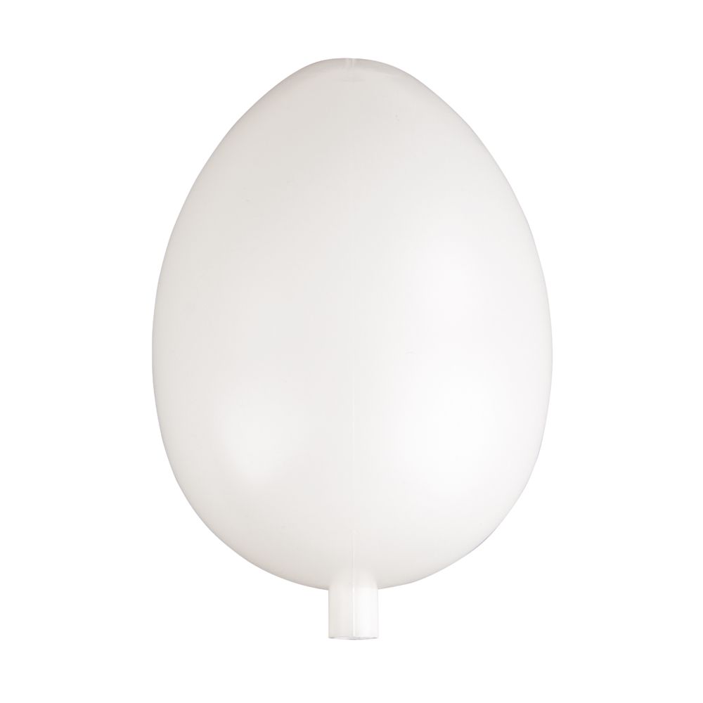 Plastik-Ei mit Hals weiß 10cm