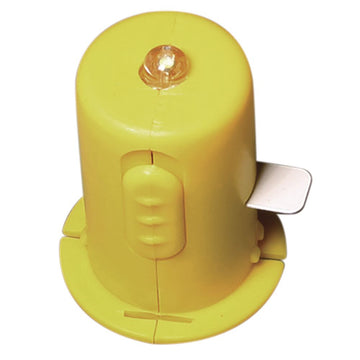 Plastik LED Lämpchen 2,5cm ø inkl. 2 Knopfzellen LR44 SB-Btl 2Stück