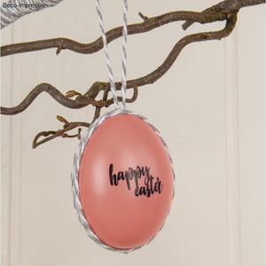 Plastik Eier Set 6cm ø apricot 10 Stück