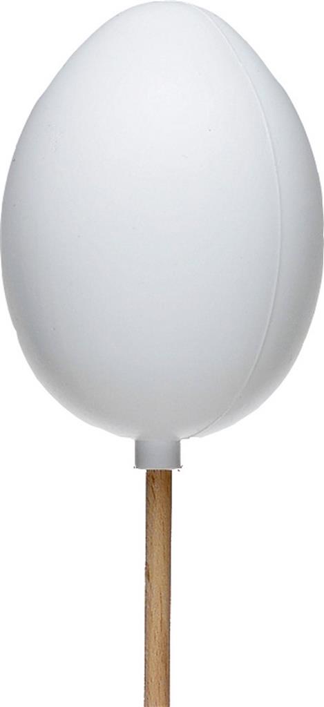 Kunststoff-Ei mit Stutzen weiß XL 24cm
