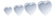 Plexiglas-Herz teilbar transparent 2-teilig
