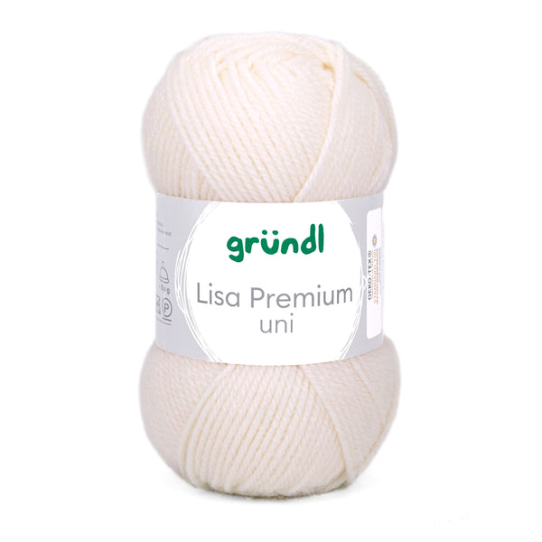 Lisa Premium UNI Wolle 100% Polyacryl 50g / 133m