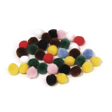 Pompons bunt 7mm 100 Stück
