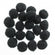 Pompons  schwarz  verschiedene Größen Pompoms Puschel Pompons Plüschball Bommel Plüsch Pompons