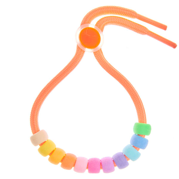 Pony Beads matt Regenbogen  9x6 mm Bohrung 3,5mm 400 Stück