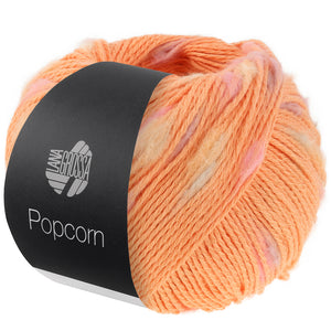Lana Grossa Popcorn Effektnetzgarn bunten Farbspots 100% Baumwolle 50g 125m