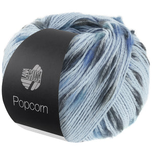 Lana Grossa Popcorn Effektnetzgarn bunten Farbspots 100% Baumwolle 50g 125m