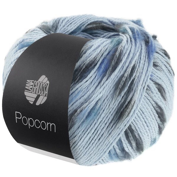 Lana Grossa Popcorn Effektnetzgarn bunten Farbspots 100% Baumwolle 50g 125m