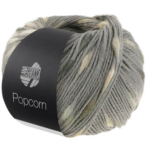 Lana Grossa Popcorn Effektnetzgarn bunten Farbspots 100% Baumwolle 50g 125m