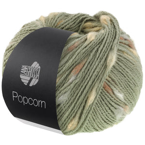 Lana Grossa Popcorn Effektnetzgarn bunten Farbspots 100% Baumwolle 50g 125m