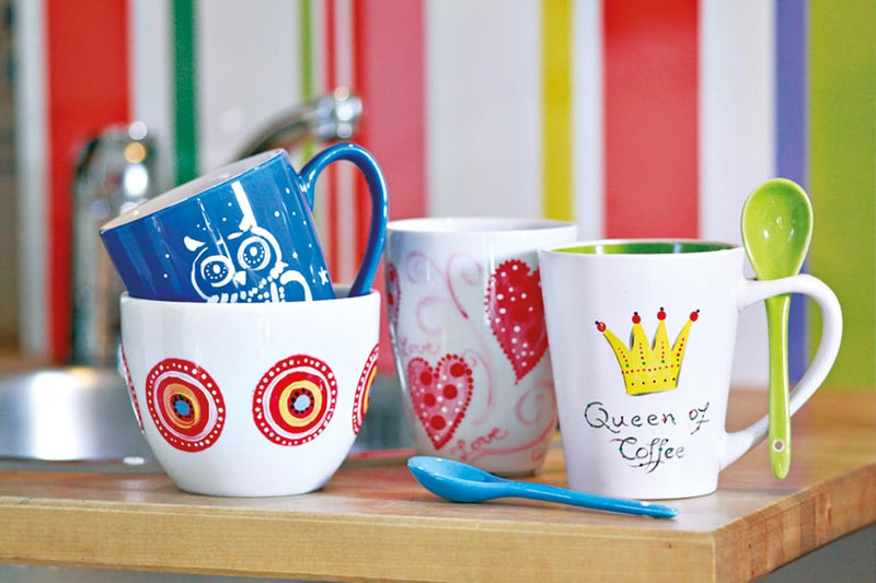 Marabu Porzellanfarben Starter-Set glänzend 6x15 ml