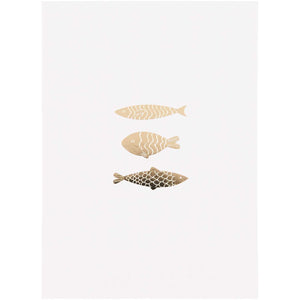 Paper Poetry Postkartenblock Fische 10 Stück 12,5x17,6cm