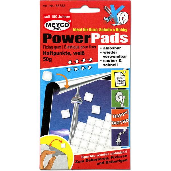 Power-Pads Haftpunkte ablösbar weiß 84 Stück / Packung