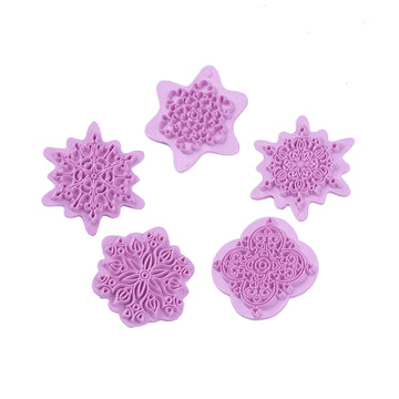 Prägestempel-Set Ornamente 60x15mm 5 Stück