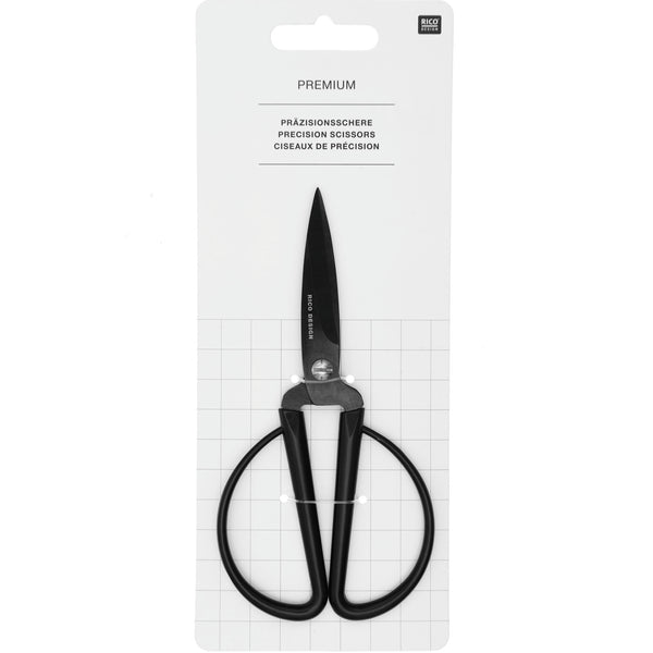 Präzisionsschere aus Edelstahl schwarz 14cm