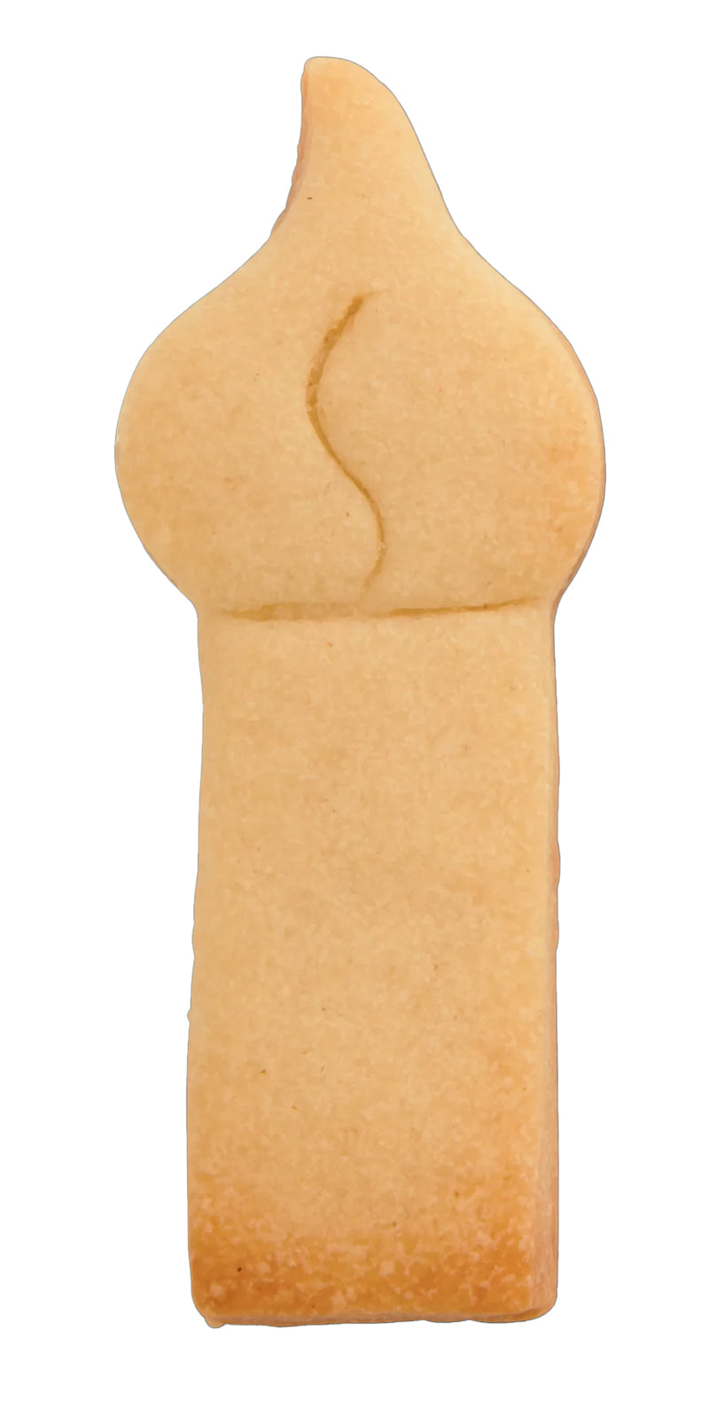 Ausstechform mit Prägeeinsatz Kerze aus Edelstahl 5,5cm