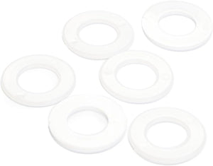 Häkelringe flach weiß 26mm 96 Stück
