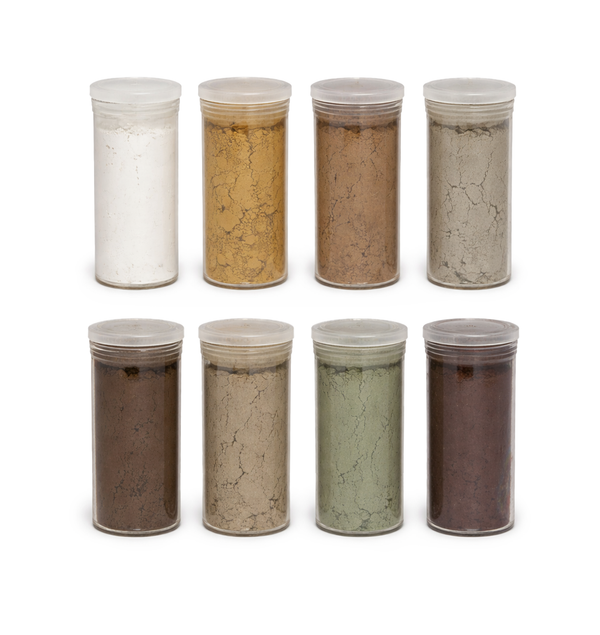 Pulverfarben Krippenbau (Mix 1) Farbpigment Verwitterungsfarben 8x10ml