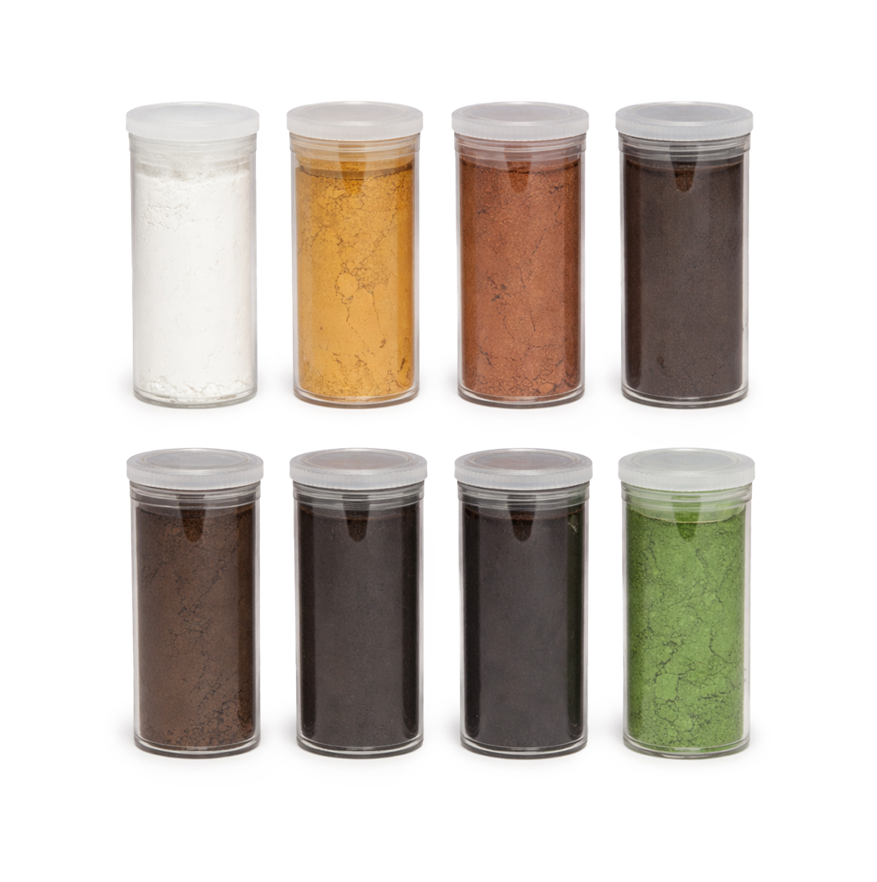 Pulverfarben Erdtöne-dunkel Mix 8x10ml Farbpigment