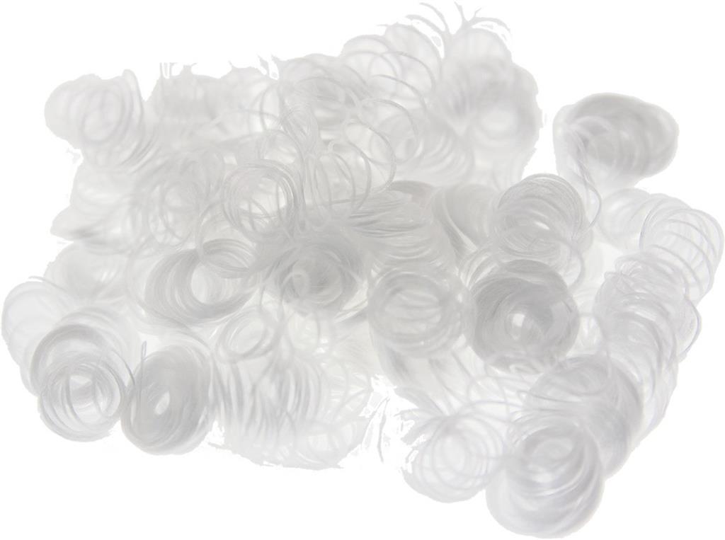 Puppenhaar Engelslocken weiß dm 9mm 15g