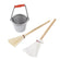Miniatur Putz-Set 7cm 3 Stück