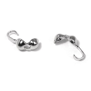 Quetschkalotte silber 9x3mm 20 Stück