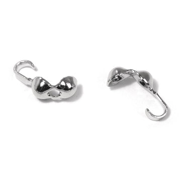 Quetschkalotte silber 9x3mm 20 Stück