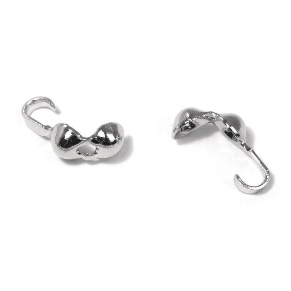 Quetschkalotte silber 9x3mm 20 Stück