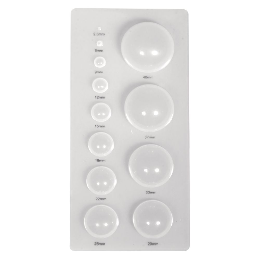 Quilling Schablone Halbkugeln 18,5x9cm