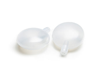 Quietscher weiß transparent 3,5cm 4 Stück