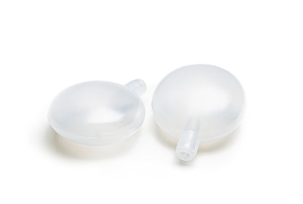 Quietscher weiß transparent 3,5cm 4 Stück