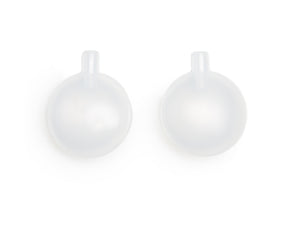 Quietscher weiß transparent 3,5cm 4 Stück