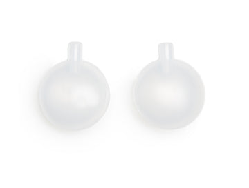 Quietscher weiß transparent 3,5cm 4 Stück