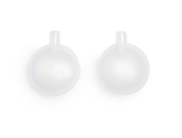Quietscher weiß transparent 3,5cm 4 Stück