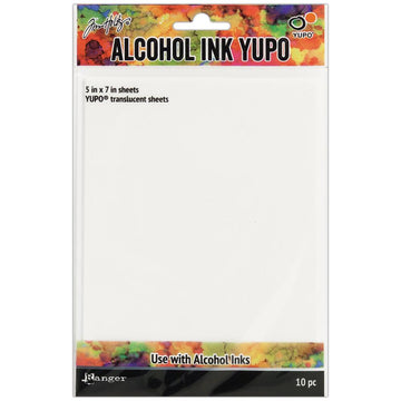 Ranger Yupo Papier weiß 12,7x17,8cm 10 Bögen/Pkg.