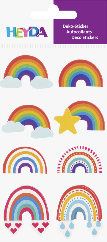 Sticker Regenbogen Mix-Set 1 Bogen