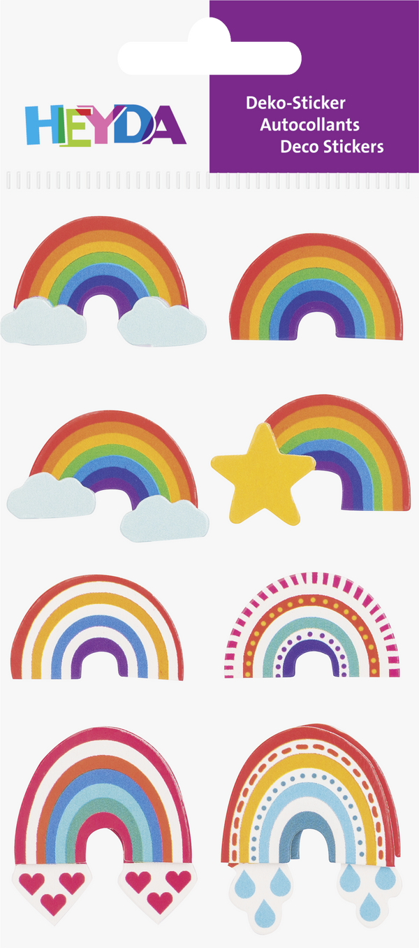 Sticker Regenbogen Mix-Set 1 Bogen