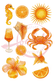 Reispapier Decoupage Summerfeeling orange A4 25-30g/m² 1 Bogen
